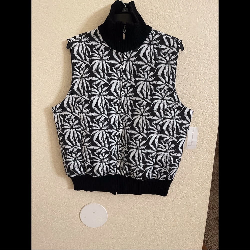 Charter club women jacket vest , Size Large